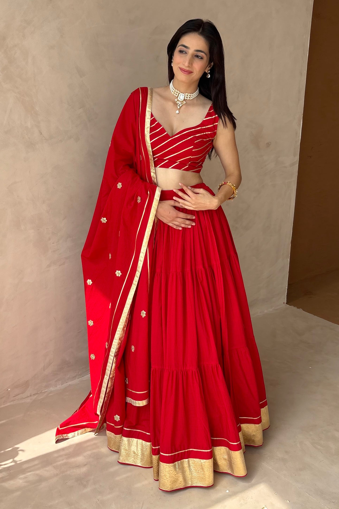 Red Lehenga set