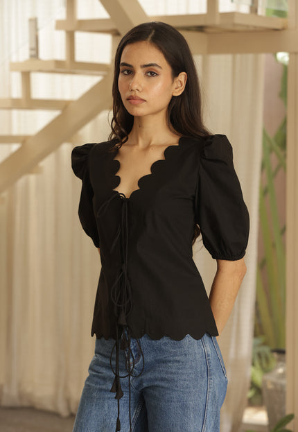 Black cotton top