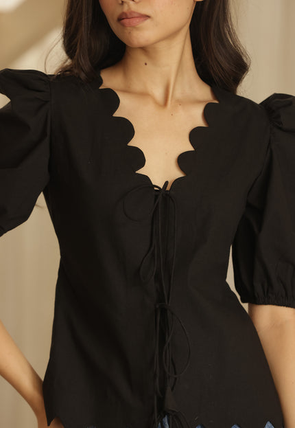 Black cotton top
