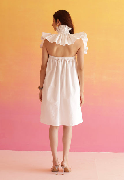 White mini dress