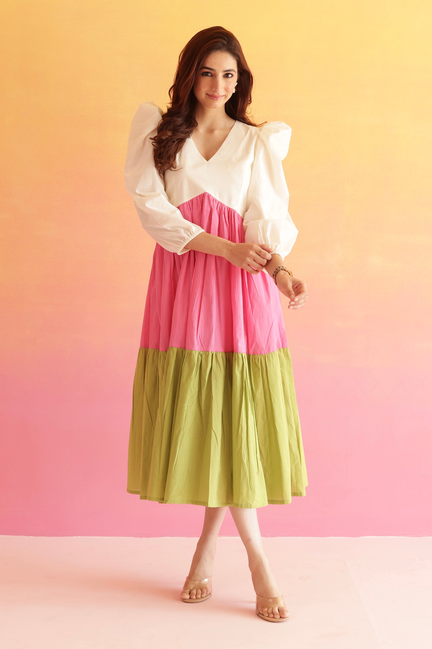 Multi color midi dress – PR LABEL
