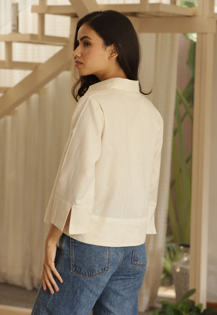 Cotton linen shirt