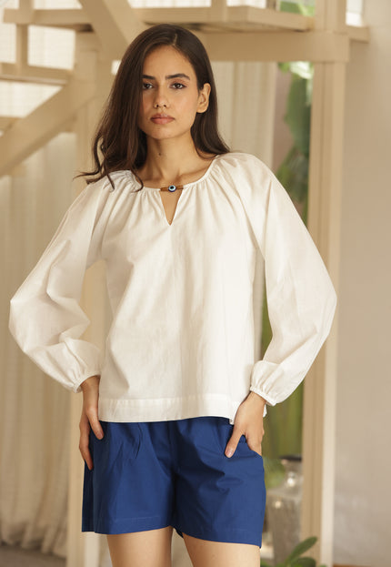 Cotton top & shorts