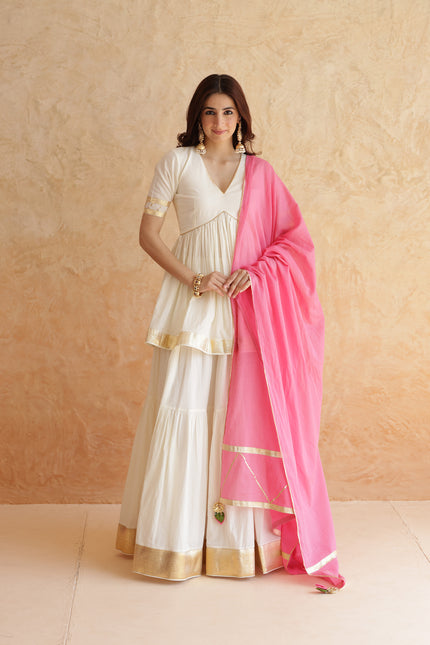 Off white lehenga set