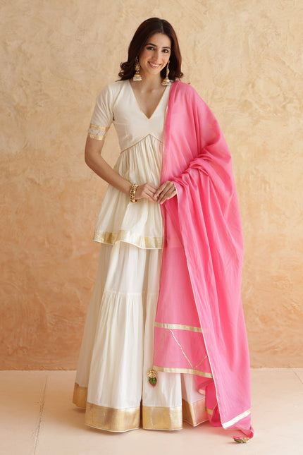 Off white lehenga set