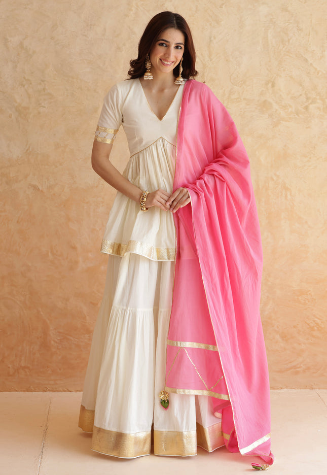 Off white lehenga set