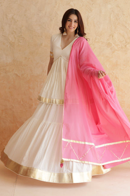 Off white lehenga set
