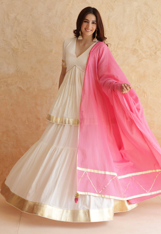 Off white lehenga set