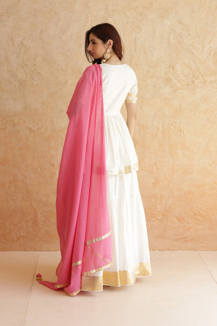 Off white lehenga set