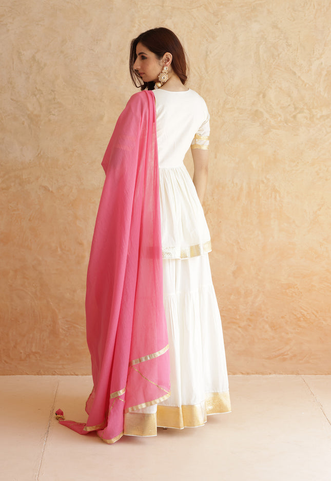 Off white lehenga set