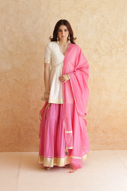 Baby pink lehenga set