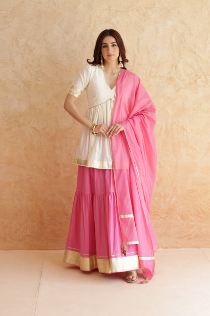 Baby pink lehenga set