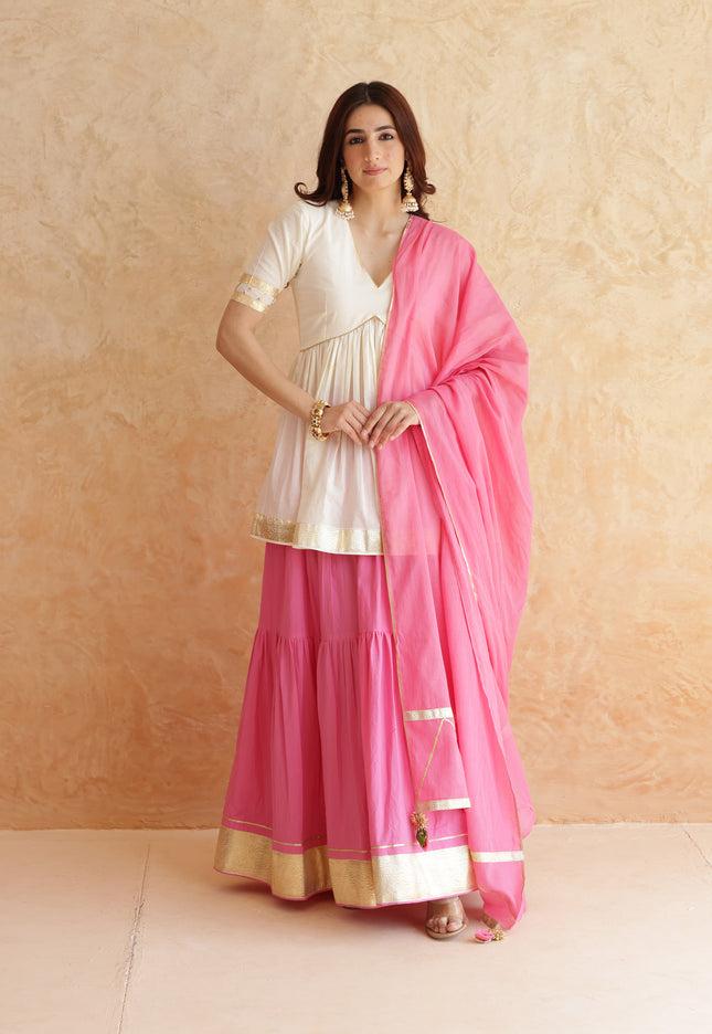 Baby pink lehenga set