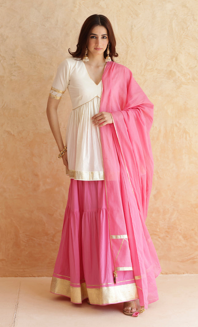 Baby pink lehenga set