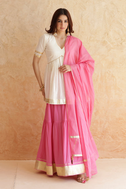 Baby pink lehenga set
