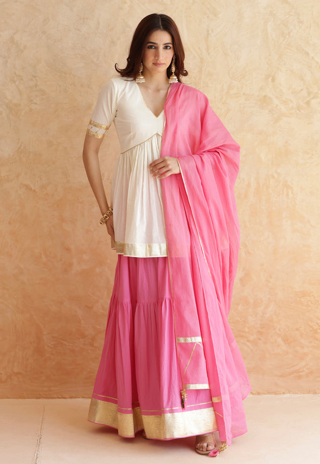 Baby pink lehenga set
