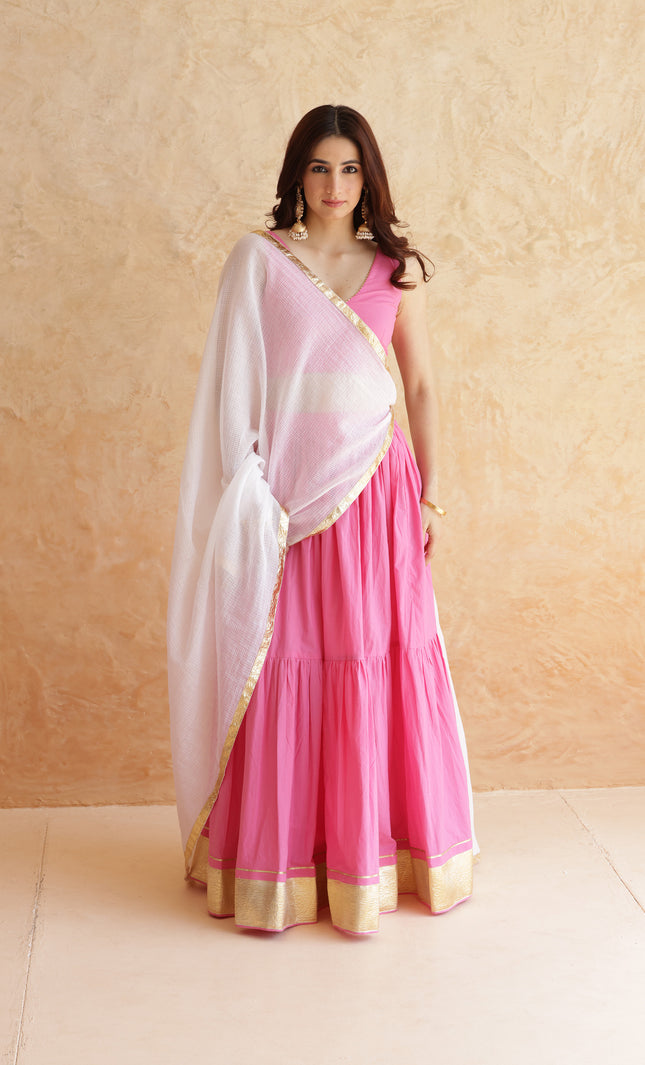 Baby pink lehenga set