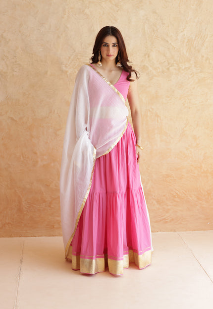 Baby pink lehenga set