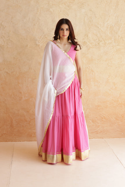 Baby pink lehenga set