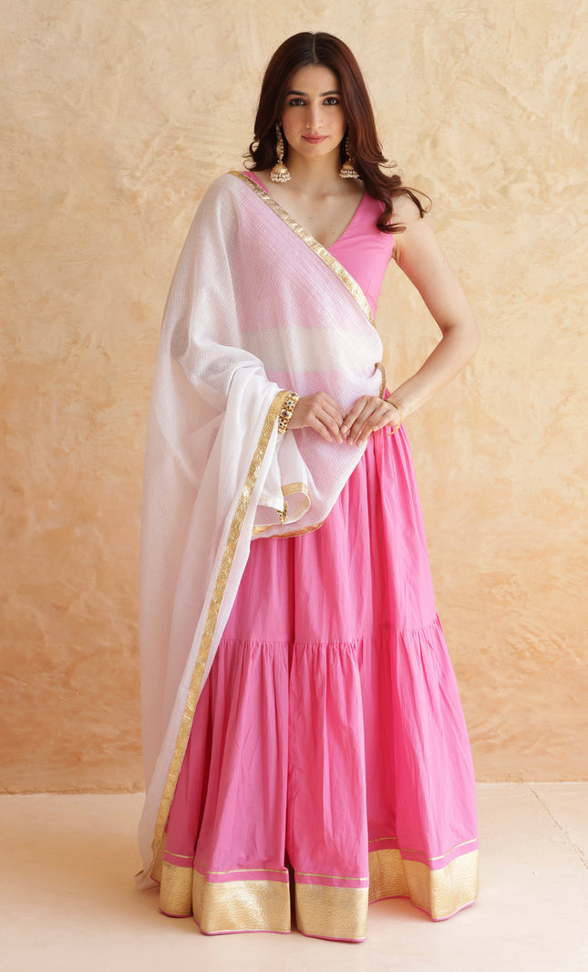Baby pink lehenga set