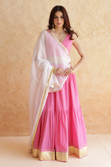 Baby pink lehenga set