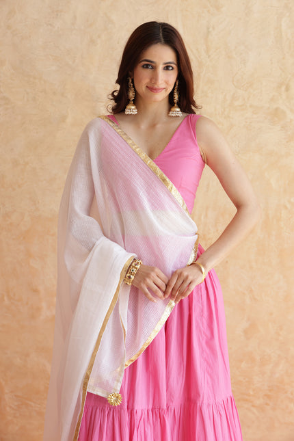 Baby pink lehenga set
