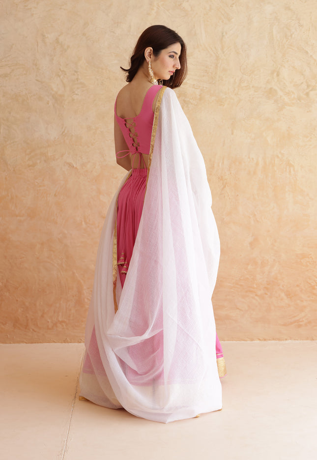 Baby pink lehenga set