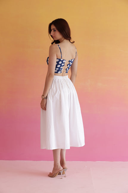 White polka dot co-ord
