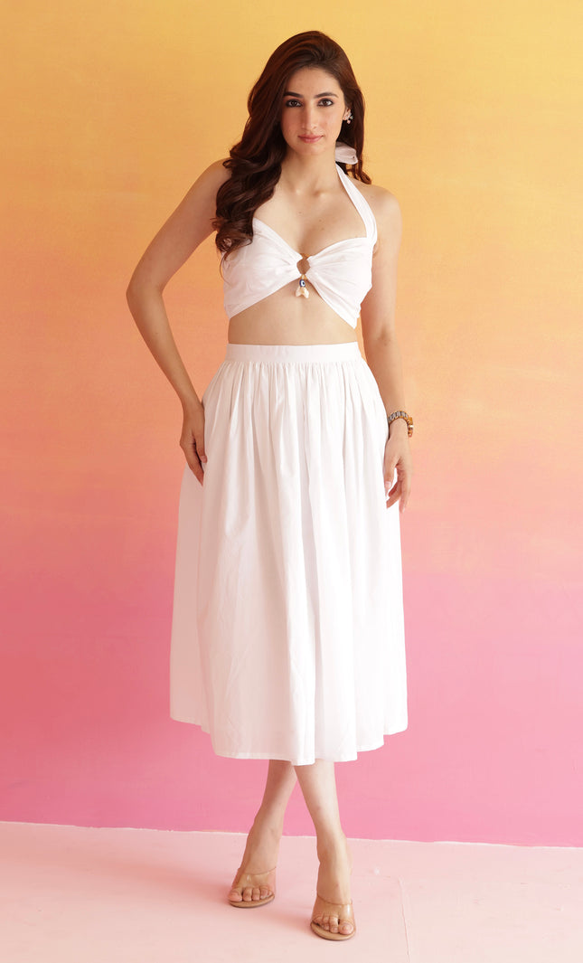 White evil eye co-ord