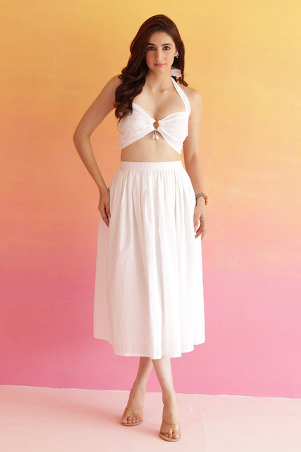 White evil eye co-ord