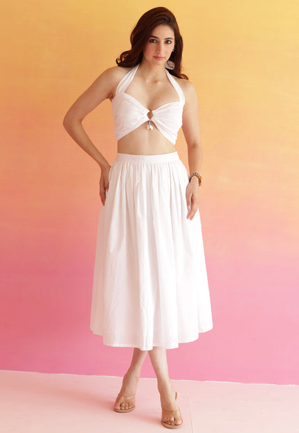 White evil eye co-ord