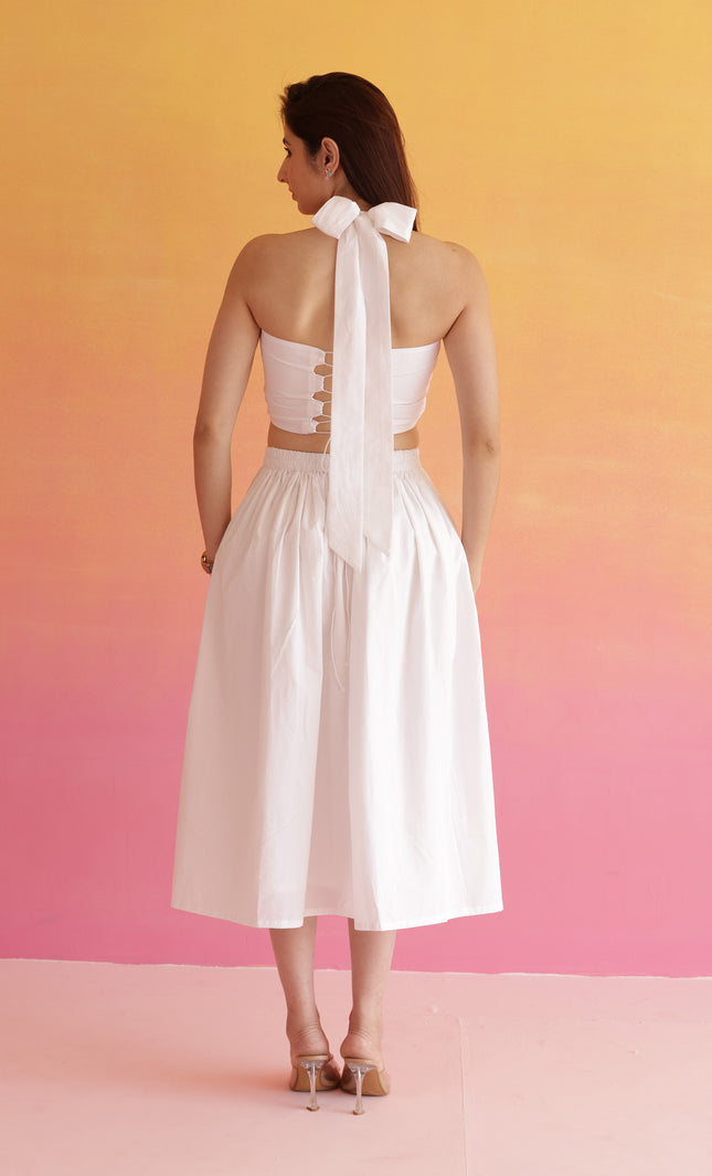 White evil eye co-ord