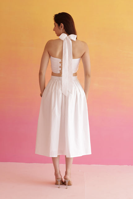 White evil eye co-ord