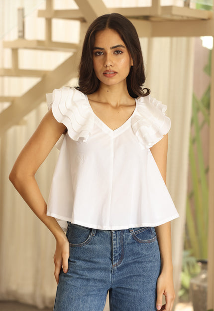 Yellow cotton top