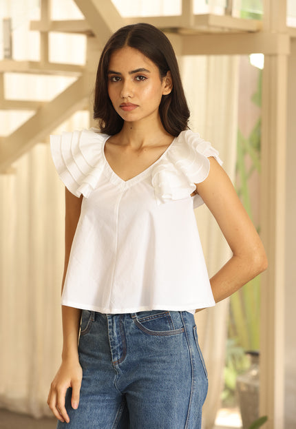 Yellow cotton top