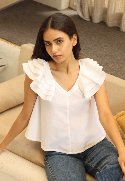 Yellow cotton top