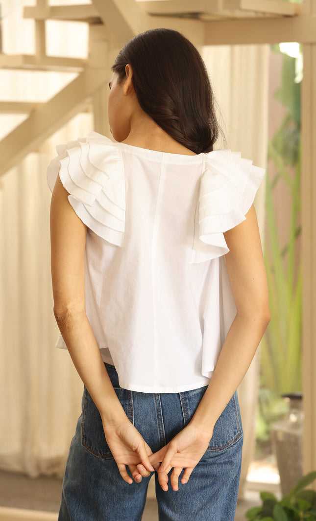 Yellow cotton top