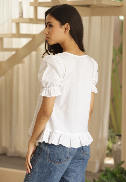 White cotton top
