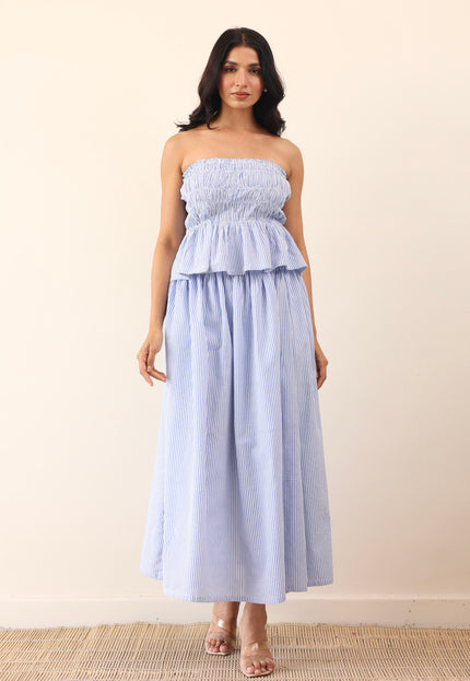 Tube top with maxi skirt
