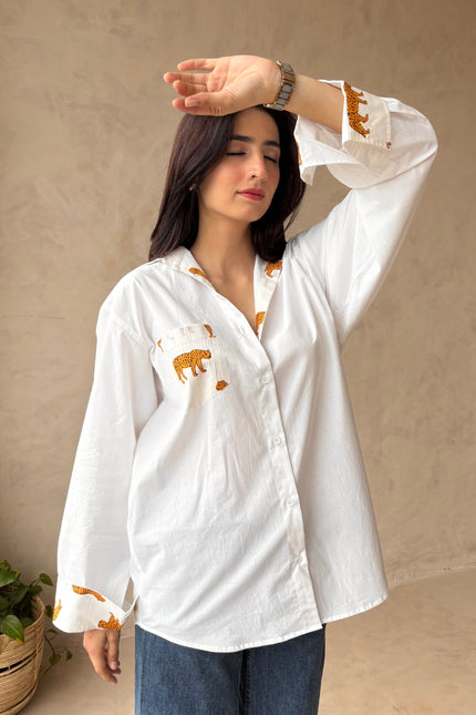 Cotton oversized shirt