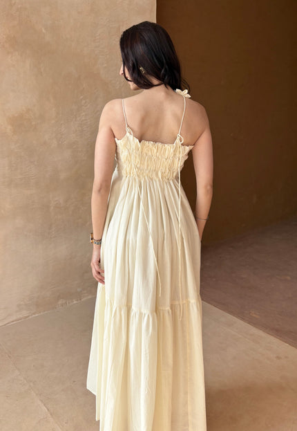 Cream maxi dress