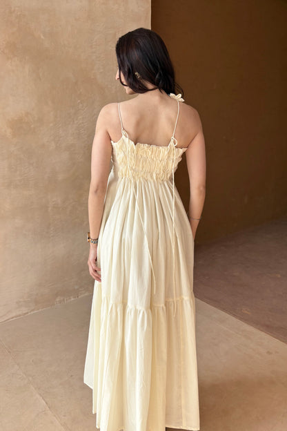 Cream maxi dress