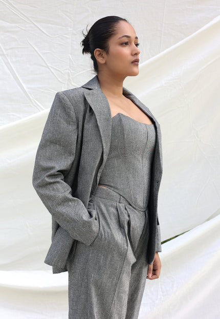 Tailored high waist pants + Corset