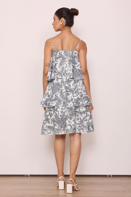 Printed slip dress