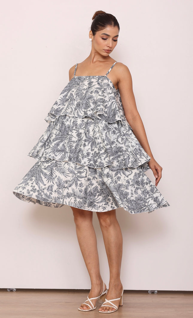 Printed slip dress