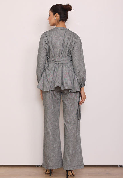 Tailored Pants + wrap around top