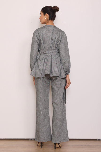 Tailored Pants + wrap around top