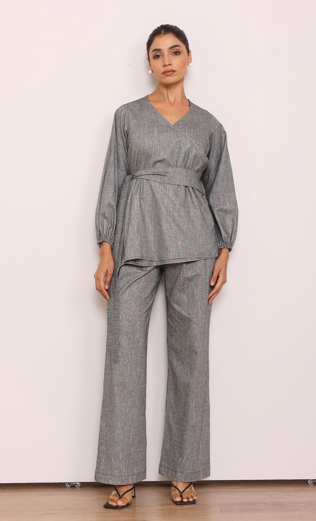 Tailored Pants + wrap around top