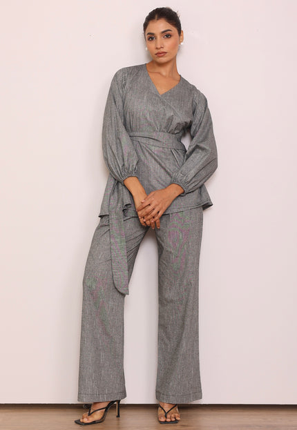 Tailored Pants + wrap around top