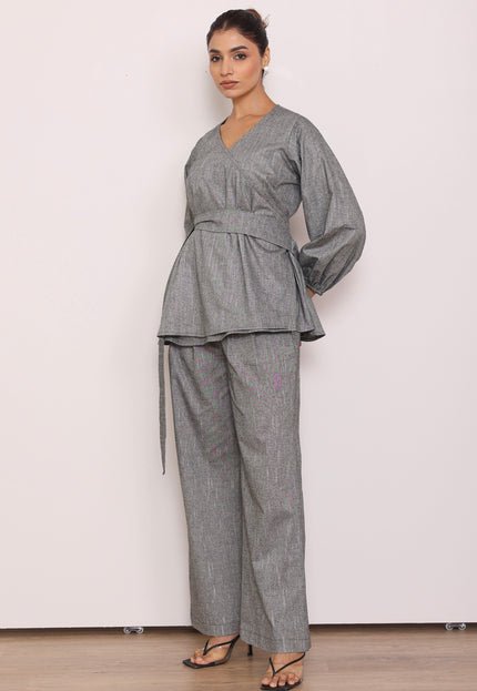 Tailored Pants + wrap around top